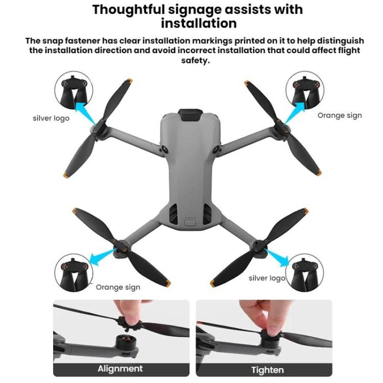 For DJI Mini 5 Pro BRDRC Drones Replacement Propellers, 2pairs, 4pairs