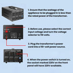 Toroidal Power Transformer Portable Household Power Converter US Plug, DT-500VA, DT-800VA, DT-1000VA, DT-2000VA, DT-3000VA, DT-5000VA