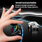 Q1A 2 In 1 Wireless Carplay/AndroidAuto Box Smart Portable In-Car Connectivity Box, Black Color Label, Black White Lable, Silver White Lable, Black Chromatic Car Badge, Silver Chromatic Car Badge, Gold Label Dual-Pocket Translator, Silver Color Lable