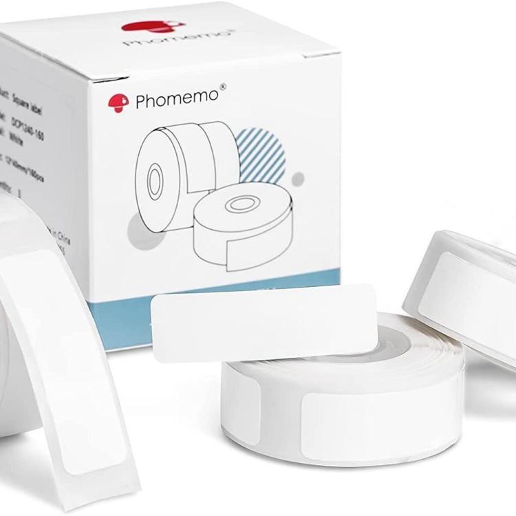 Thermal Self-Adhesive Labels For D30 Printer, Phomemo 6mmx22mm-520pcs White, Phomemo 12mmx22mm-260pcs White, Phomemo 12mmx30mm-210pcs White, Phomemo 12mmx40mm-160pcs White, Phomemo 12mmx50mm-130pcs White, Phomemo 14mmx30mm-230pcs White                 ...