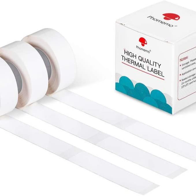 Thermal Self-Adhesive Labels For D30 Printer, Phomemo 6mmx22mm-520pcs White, Phomemo 12mmx22mm-260pcs White, Phomemo 12mmx30mm-210pcs White, Phomemo 12mmx40mm-160pcs White, Phomemo 12mmx50mm-130pcs White, Phomemo 14mmx30mm-230pcs White                 ...