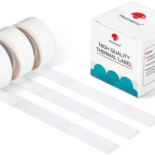 Thermal Self-Adhesive Labels For D30 Printer, Phomemo 6mmx22mm-520pcs White, Phomemo 12mmx22mm-260pcs White, Phomemo 12mmx30mm-210pcs White, Phomemo 12mmx40mm-160pcs White, Phomemo 12mmx50mm-130pcs White, Phomemo 14mmx30mm-230pcs White                 ...