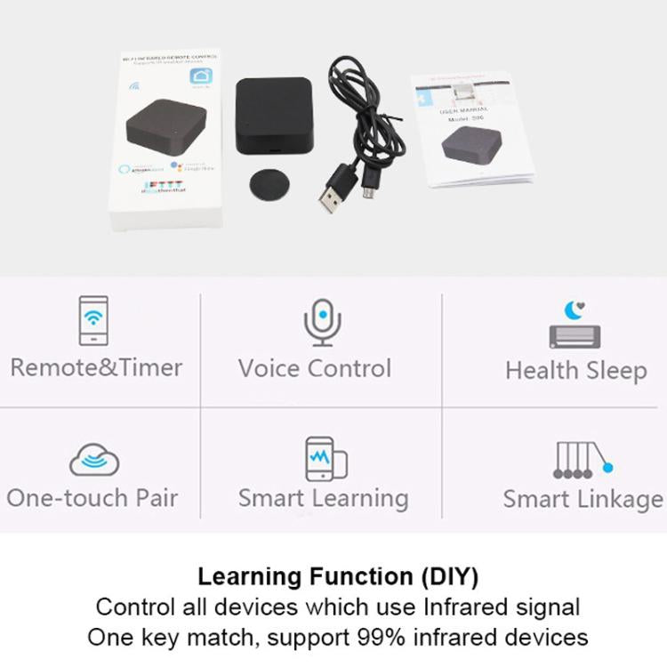 S06 Home Tuya Intelligent Infrared Controller One Key Control Air Conditioner TV Set Top Box Remote Control, S06