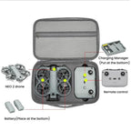 For DJI Neo 2 Fly More Combo Hard Shell Carrying Case Custom-Molded Sling Bag, Mini Black, Fly More Combo Gray