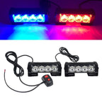 Car Modification High-brightness Flashing Warning Lights, One For Two 4 Light, One For Two 6 Light, One For Four 4 Light, One For Four 6 Light