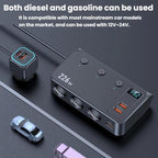 226W 3 In 1 Car Cigarette Lighter Digital Display PD Fast-Charging Car Charger, C33