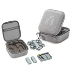 For DJI Neo 2 Drone Mini Hard Case Compact Portable Pouch with Metal Clip, Mini Gray
