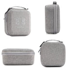 For DJI Neo 2 Drone Mini Hard Case Compact Portable Pouch with Metal Clip, Mini Gray