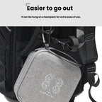 For DJI Neo 2 Drone Mini Hard Case Compact Portable Pouch with Metal Clip, Mini Gray