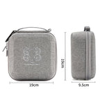 For DJI Neo 2 Drone Mini Hard Case Compact Portable Pouch with Metal Clip, Mini Gray