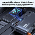 228W Car Cigarette Lighter Retractable Cable 3 In 1 Fast-Charging Car Charger With Independent Switches, C35L