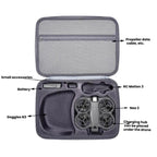 For DJI Neo 2 Motion Fly More Combo Hard Shell Carrying Case Sling Bag, Motion Gray