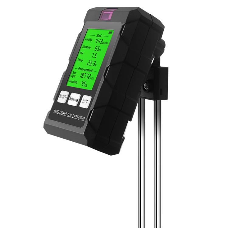 6-in-1 Soil Tester Fertility/PH/Temperature/Humidity/Light & Air Humidity Detector