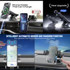 5W-15W Air Vent Car Wireless Charging Mount Smart Sensor Mount For Phone Charging, M15A