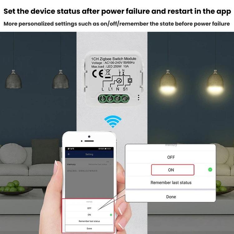 Smart On/Off Switch Voice Remote Control Remodeling Smart Switch Module, ZigBee3.0 Neutral Live Wire 1CH, ZigBee3.0 Neutral Live Wire 2CH, ZigBee3.0 Neutral Live Wire 3CH, ZigBee3.0 Neutral Live Wire 4CH, ZigBee3.0 Single Live Wire 1CH                 ...