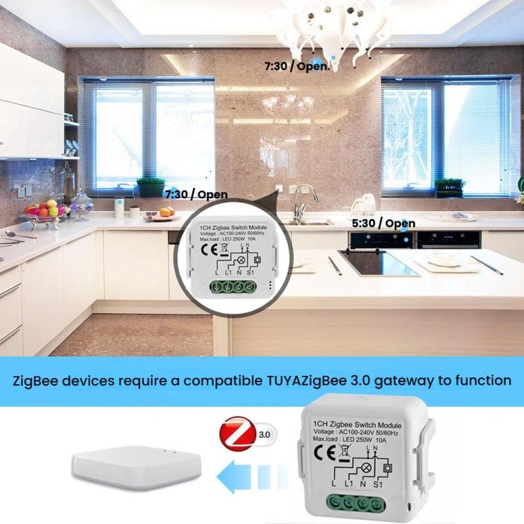 Smart On/Off Switch Voice Remote Control Remodeling Smart Switch Module, ZigBee3.0 Neutral Live Wire 1CH, ZigBee3.0 Neutral Live Wire 2CH, ZigBee3.0 Neutral Live Wire 3CH, ZigBee3.0 Neutral Live Wire 4CH, ZigBee3.0 Single Live Wire 1CH                 ...