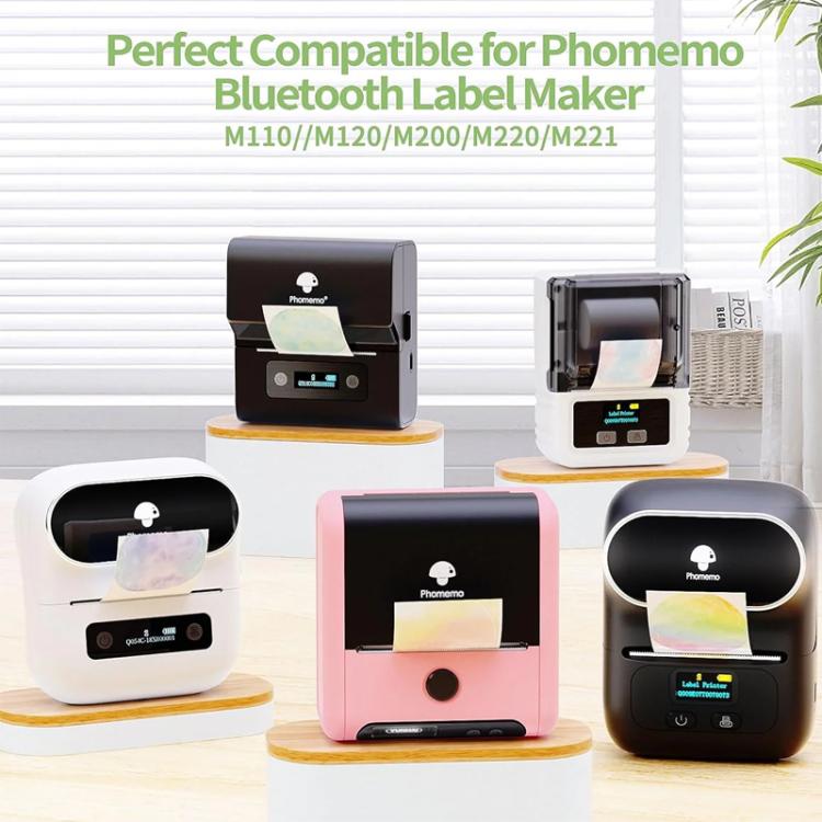 Phomemo 40x30mm 3-in-1 Thermal Labels for M110 Printer (Blue/Pink/Khaki )