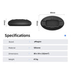 For Insta360 X4 Air/X3 aMagisn Silicone Mount Holder Base Car Dashboard & Desk Stand, Without Double-sided Tape, With Double-sided Tape