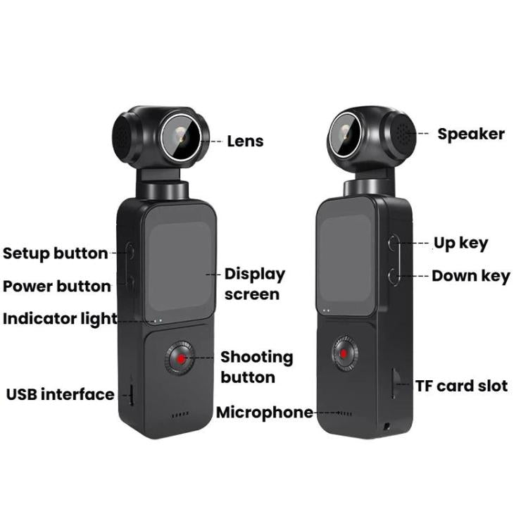 HD 5K Sports Camera Outdoor Handheld Digital Camera, Touch Screen
