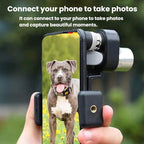 8x HD Low-Light Night Vision Mini Monocular Portable Metal Compact Angled Monocular, Single, With Phone Holder, With Phone Holder And Tripod