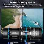 16x52 Outdoor Monocular Telescope Phone Camera Compatible Monocular, Single+Bag, With Bag+Phone Holder, With Bag+Phone Holder+Tripod