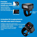 2D Ring Bluetooth Scanner Mini Wireless Barcode Scanner For Warehouse Logistics, Z01D