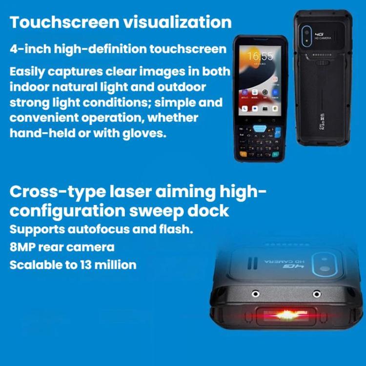 4 inch Android 13 Handheld Terminal Barcode Scanner Data Collector For Warehouse Logistics, S40