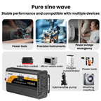 12V / 24V To 220V Pure Sine Wave Inverter Universal Car Power Converter, 800W Black, 1400W Black, 2000W Black, 3000W Black, 3600W Black, 4000W Black, 800W Red, 1400W Red, 2000W Red, 3000W Red