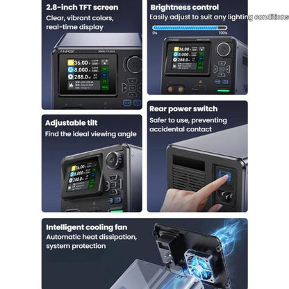 FNIRSI IPS3608 CNC DC Adjustable Regulated Power Supply High-Power Upper Computer, EU Plug, US Plug