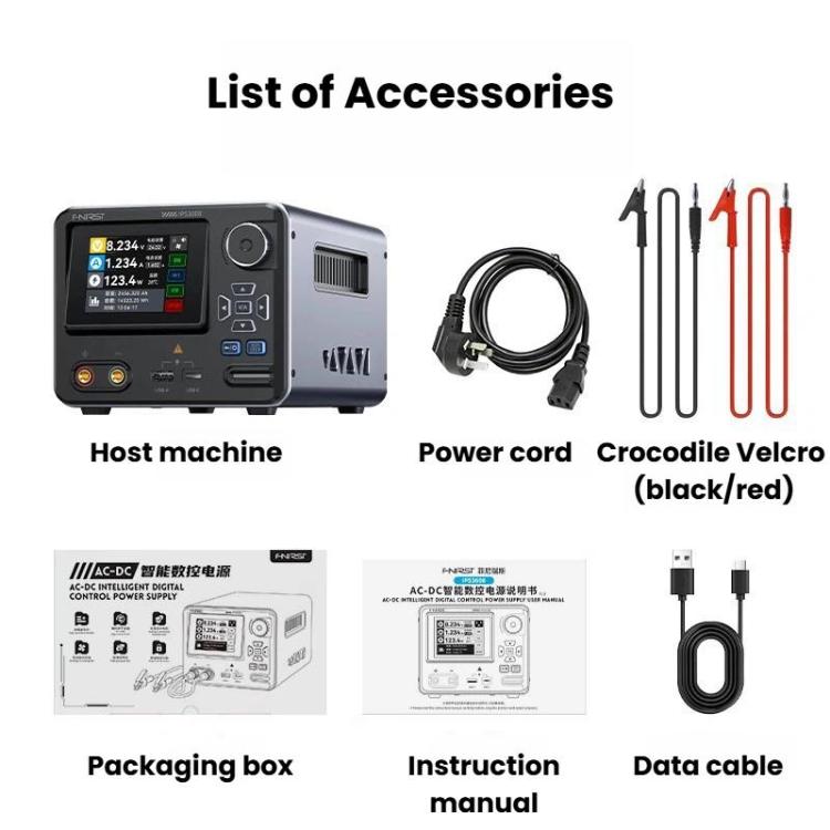 FNIRSI IPS3608 CNC DC Adjustable Regulated Power Supply High-Power Upper Computer, EU Plug, US Plug