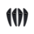 4pcs /Set Car Door Corner Anti-scratch Rearview Mirror Protectors, Black, Red, White, Gray, Luminous