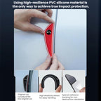 4pcs /Set Car Door Corner Anti-scratch Rearview Mirror Protectors, Black, Red, White, Gray, Luminous