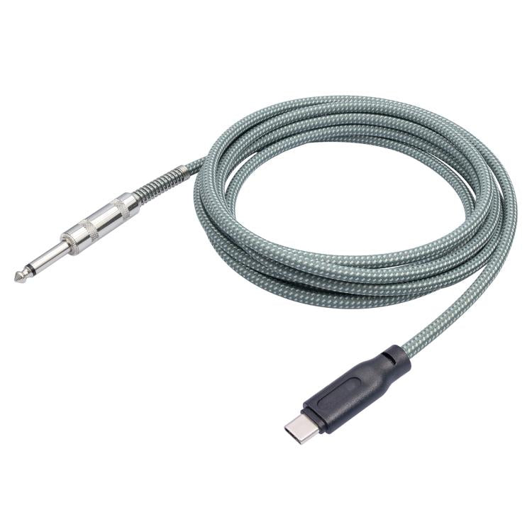 6.35mm Male To TYPE-C Male Electric Guitar Mobile Phone Computer Recording Audio Cable, 1m, 2m, 3m, 5m