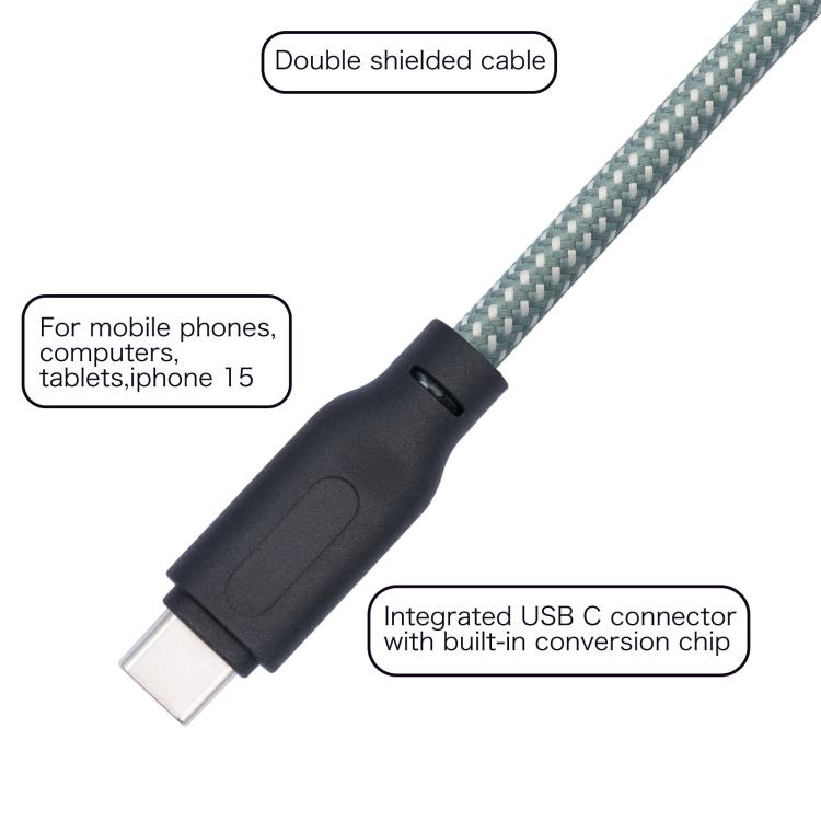 6.35mm Male To TYPE-C Male Electric Guitar Mobile Phone Computer Recording Audio Cable, 1m, 2m, 3m, 5m