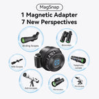 APEXEL APL-F006 Magnetic Quick-Release Phone Adapter for Telescope, Microscope, Binoculars & Spotting Scopes, 45-55mm, 36-46mm