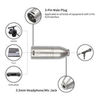 Metal Housing 3.5mm Female 1/8 TRS to Carnott Male XLR Male Audio Adapter