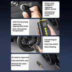 Car Portable Digital Display Electric Wired Air Pump