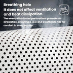 Ventilated Perforated Breathable Car Seat Cushion Universal Back Seat Cover For 5-Seater Cars, Front Seat Cushion Black, Front Seat Cushion Red, Front Seat Cushion Brown, Backrest Cushion Black, Backrest Cushion Red, Backrest Cushion Brown             ...