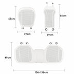 Ventilated Perforated Breathable Car Seat Cushion Universal Back Seat Cover For 5-Seater Cars, Front Seat Cushion Black, Front Seat Cushion Red, Front Seat Cushion Brown, Backrest Cushion Black, Backrest Cushion Red, Backrest Cushion Brown             ...