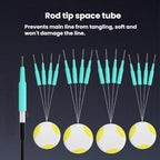 50pcs Rod Tip Anti-Tangle Space Tube Fishing Space Beans