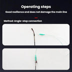 50pcs Rod Tip Anti-Tangle Space Tube Fishing Space Beans