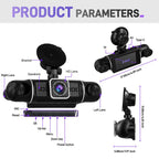 3 Inch 2K Car DVR Camera WIFi Quad Record HD Car Recorder With 1080P Gravity Sensor, L5942