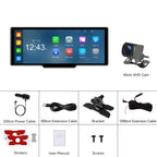 4K HD Car Recorder Car Navigator Carplay Car Center Monitor, A4473