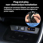 For Toyata RAV4 Wireless Car Charger With Digital Display, 15W Left, 15W Right