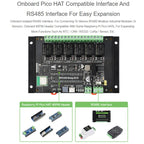 WAVESHARE RP2350 Industrial Control Board 6-Channel Relay Module, Based On RP2350 Microcontroller, Supports Wxternal Interfaces RS485 And Pico, Without Wi-Fi Module
