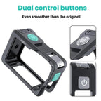 For DJI Osmo Action 6 Joyshot Dual-Open Metal Cage Aluminum Protective Frame with 1/4-inch Screw Holes & Cold Shoe Mount, Dual-Open Cage