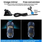 7 inch 4-split Car Display + 4 Light Sensitive 360 Degree Panoramic Reversing Cameras, LED Version, Infrared Version