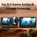 For DJI Osmo Action 6 Tempered Glass Screen Protector HD Clear Lens Film Kit, 1-Pack, 2-Pack