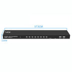 8 Input 1 Output VGA KVM Converter Multiple Computer Hosts Sharing Monitor Switcher With IR Remote Controller, FJGEAR 810UK-M