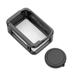 For DJI Osmo Action 6 Aluminum Alloy Cage Expandable Protective Frame with Silicone Lens Cap, Alloy Cage